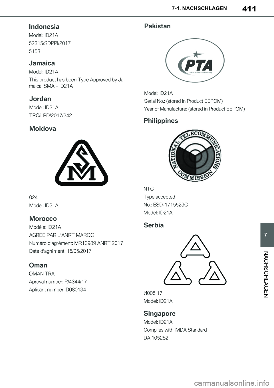 TOYOTA SUPRA 2020 Betriebsanleitungen (in German) 411
7
Supra Owners Manual_EM
7-1. NACHSCHLAGEN
NACHSCHLAGEN
Supra_OM_German_OM99V76M.book 411 ページ 2019年8月28日 水曜日 午後4時14分 TOYOTA SUPRA 2020 Betriebsanleitungen (in German) 411
7
Supra Owners Manual_EM
7-1. NACHSCHLAGEN
NACHSCHLAGEN
Supra_OM_German_OM99V76M.book 411 ページ 2019年8月28日 水曜日 午後4時14分