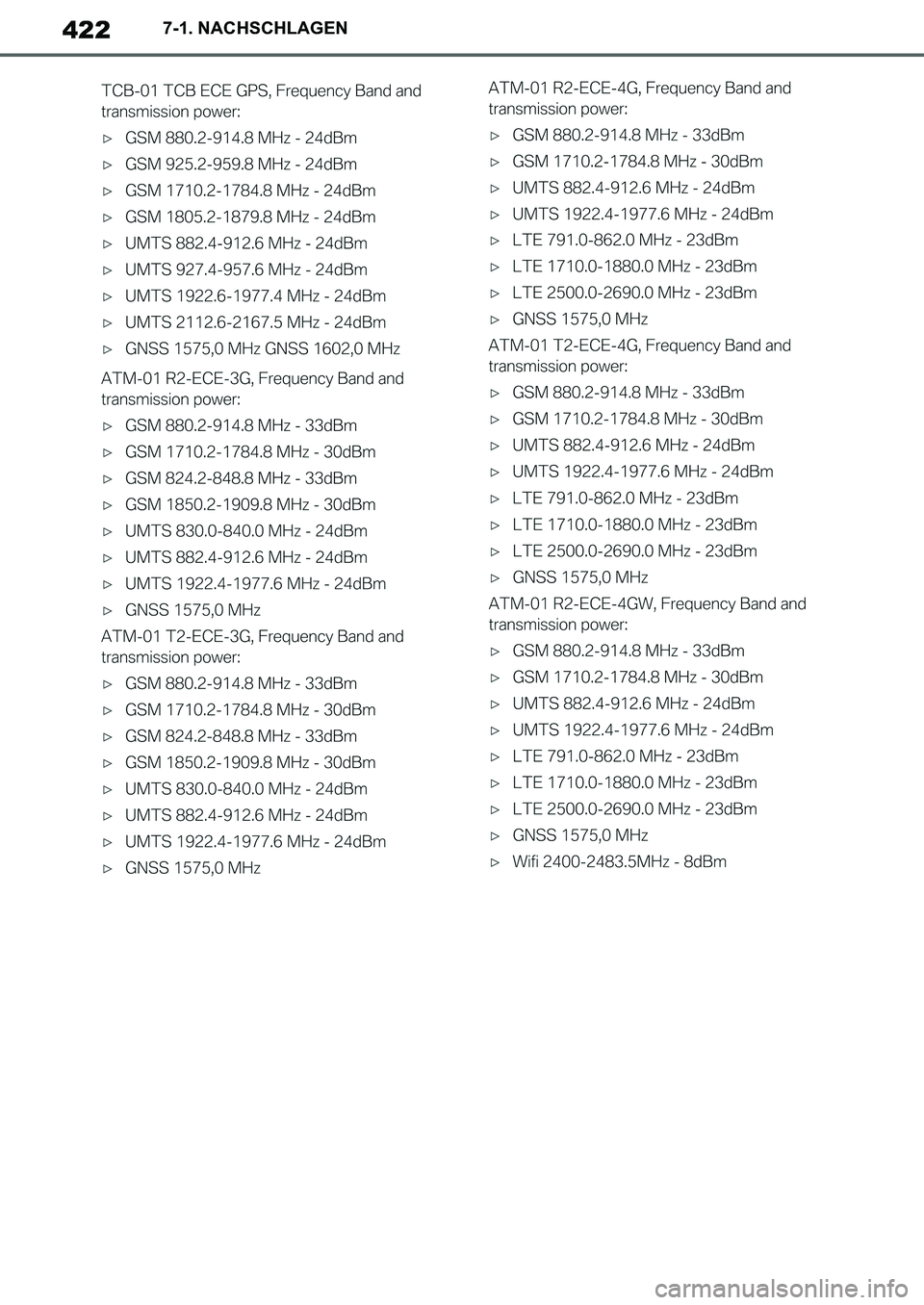 TOYOTA SUPRA 2020 Betriebsanleitungen (in German) 422
Supra Owners Manual_EM
7-1. NACHSCHLAGEN
Supra_OM_German_OM99V76M.book 422 ページ 2019年8月28日 水曜日 午後4時14分 TOYOTA SUPRA 2020 Betriebsanleitungen (in German) 422
Supra Owners Manual_EM
7-1. NACHSCHLAGEN
Supra_OM_German_OM99V76M.book 422 ページ 2019年8月28日 水曜日 午後4時14分