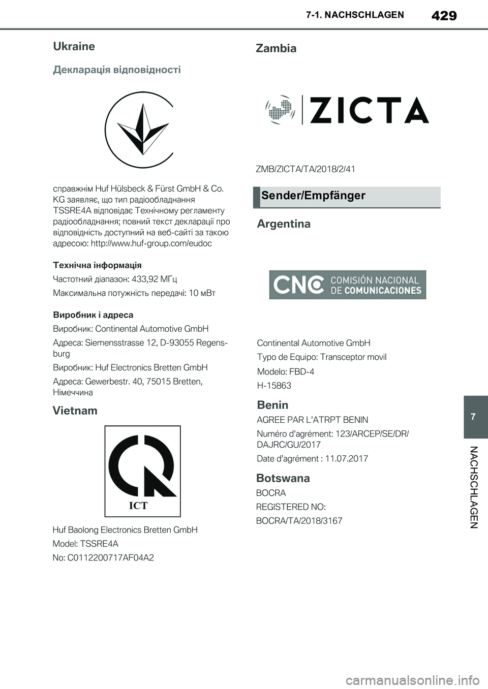 TOYOTA SUPRA 2020 Betriebsanleitungen (in German) 429
7
Supra Owners Manual_EM
7-1. NACHSCHLAGEN
NACHSCHLAGEN
Sender/Empfänger
Supra_OM_German_OM99V76M.book 429 ページ 2019年8月28日 水曜日 午後4時14分 TOYOTA SUPRA 2020 Betriebsanleitungen (in German) 429
7
Supra Owners Manual_EM
7-1. NACHSCHLAGEN
NACHSCHLAGEN
Sender/Empfänger
Supra_OM_German_OM99V76M.book 429 ページ 2019年8月28日 水曜日 午後4時14分