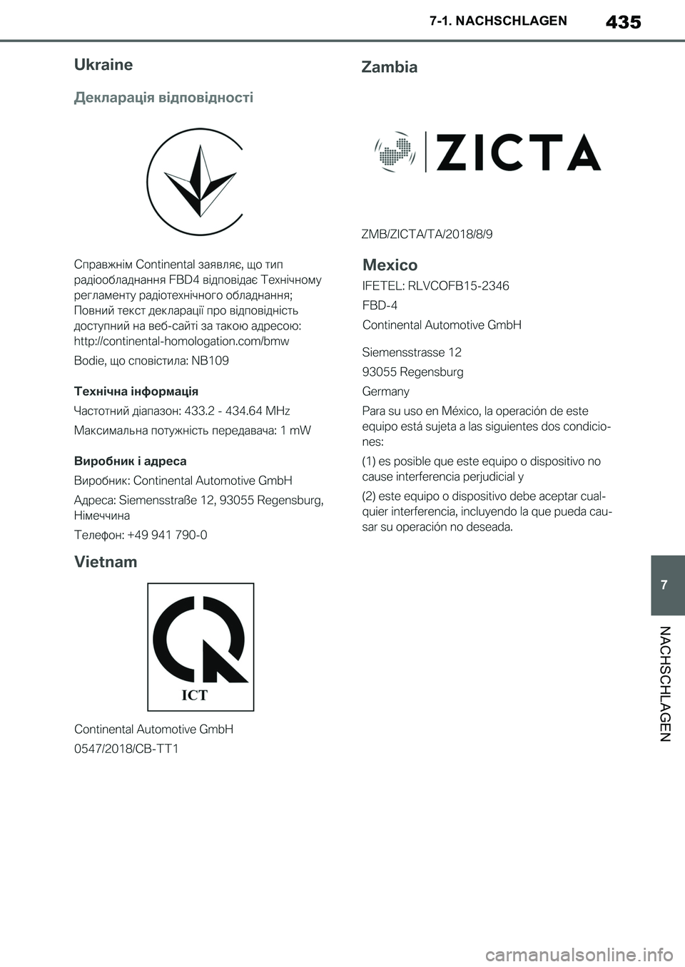 TOYOTA SUPRA 2020 Betriebsanleitungen (in German) 435
7
Supra Owners Manual_EM
7-1. NACHSCHLAGEN
NACHSCHLAGEN
Supra_OM_German_OM99V76M.book 435 ページ 2019年8月28日 水曜日 午後4時14分 TOYOTA SUPRA 2020 Betriebsanleitungen (in German) 435
7
Supra Owners Manual_EM
7-1. NACHSCHLAGEN
NACHSCHLAGEN
Supra_OM_German_OM99V76M.book 435 ページ 2019年8月28日 水曜日 午後4時14分