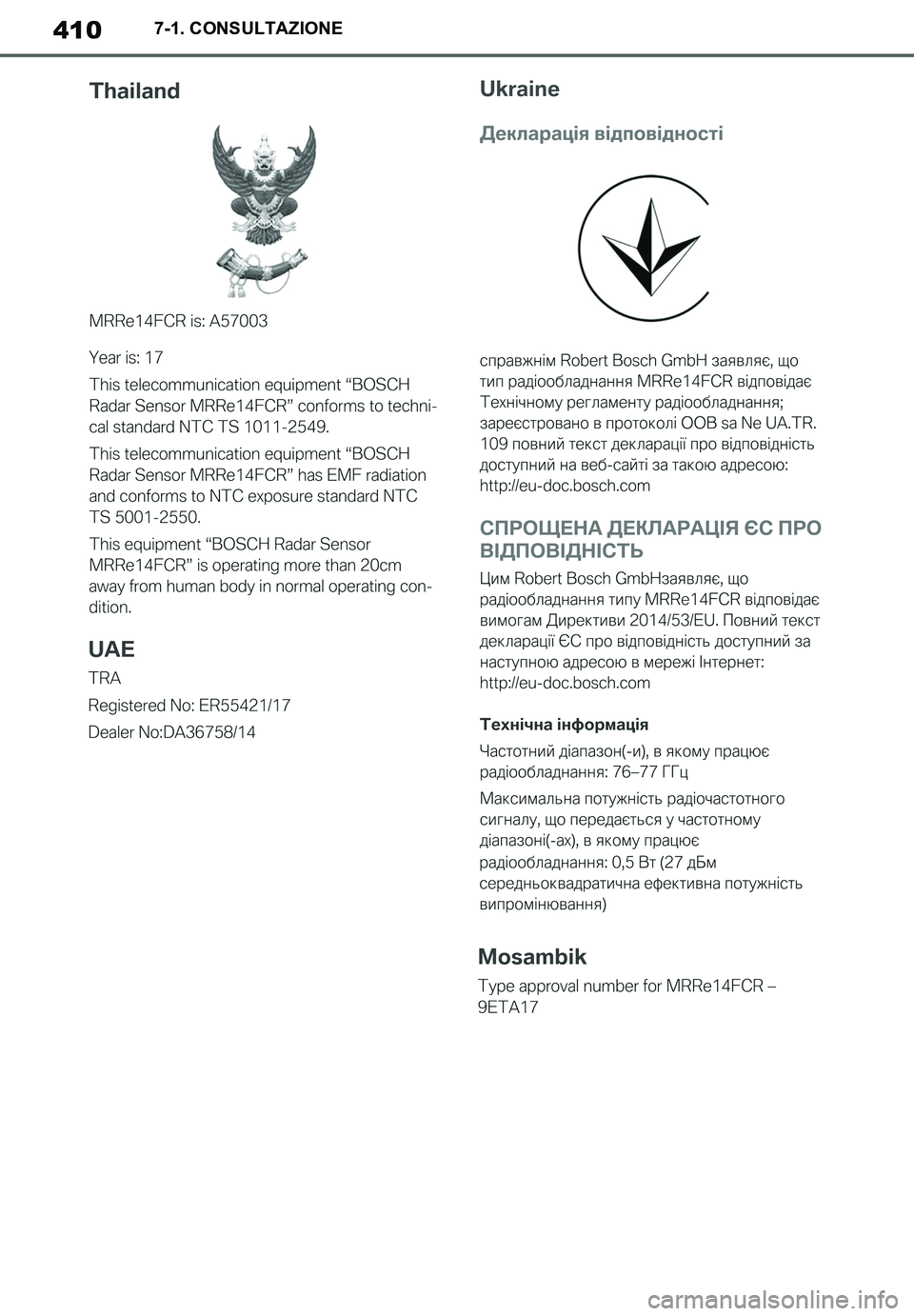 TOYOTA SUPRA 2020  Manuale duso (in Italian) 410
Supra Owners Manual_EL
7-1. CONSULTAZIONE
Supra_OM_Italian_OM99V78L.book  410 ページ  ２０１９年８月２１日　水曜日　午前１０時４５分 