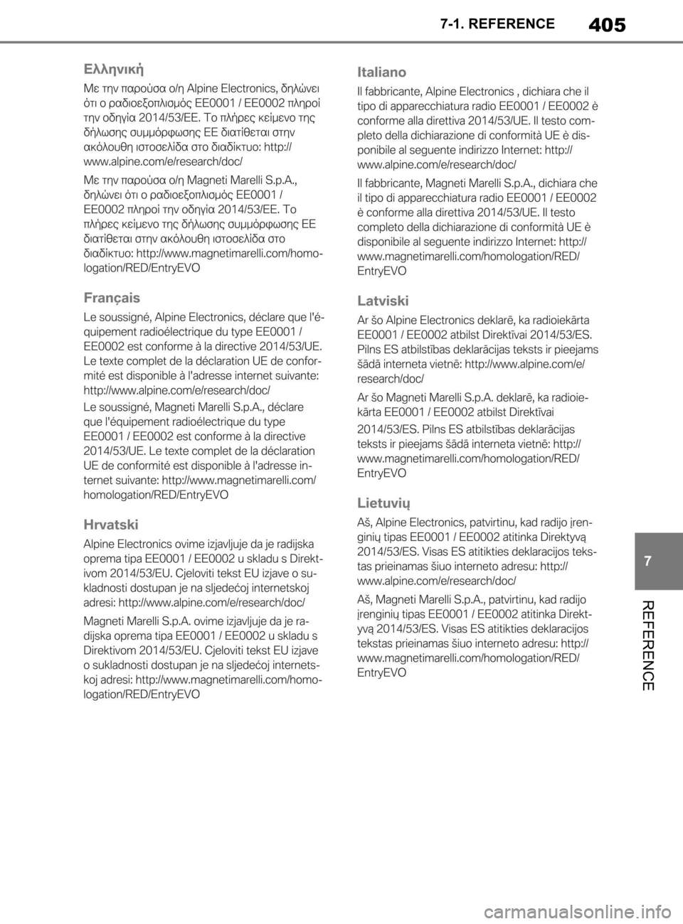 TOYOTA SUPRA 2020  Brugsanvisning (in Danish) 405
7
Instruktionsbog til Supra 7-1. REFERENCE
REFERENCE
Supra_OM_General_OM99W02DK.book  Page 40
5  Thursday, March 12, 2020  12:46 PM 