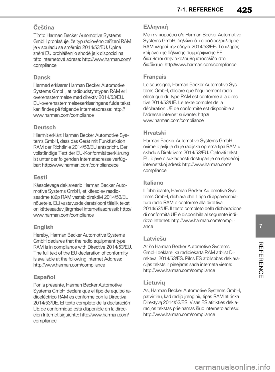 TOYOTA SUPRA 2020  Brugsanvisning (in Danish) 425
7
Instruktionsbog til Supra 7-1. REFERENCE
REFERENCE
Supra_OM_General_OM99W02DK.book  Page 42
5  Thursday, March 12, 2020  12:46 PM 