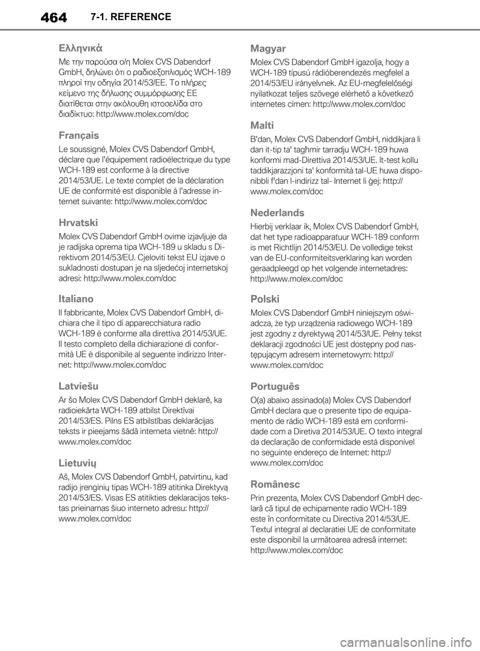TOYOTA SUPRA 2020 Brugsanvisning (in Danish) 464
Instruktionsbog til Supra7-1. REFERENCE
Supra_OM_General_OM99W02DK.book Page 46
4 Thursday, March 12, 2020 12:46 PM TOYOTA SUPRA 2020 Brugsanvisning (in Danish) 464
Instruktionsbog til Supra7-1. REFERENCE
Supra_OM_General_OM99W02DK.book Page 46
4 Thursday, March 12, 2020 12:46 PM