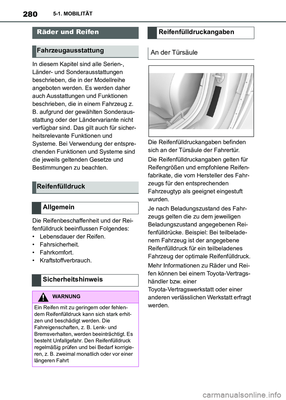 TOYOTA SUPRA 2021 Betriebsanleitungen (in German) 2805-1. MOBILITÄT
Supra Owners Manual_M (from Nov. 20 Prod.)In diesem Kapitel sind alle Serien-,
Länder- und Sonderausstattungen
beschrieben, die in der Modellreihe
angeboten werden. Es werden TOYOTA SUPRA 2021 Betriebsanleitungen (in German) 2805-1. MOBILITÄT
Supra Owners Manual_M (from Nov. 20 Prod.)In diesem Kapitel sind alle Serien-,
Länder- und Sonderausstattungen
beschrieben, die in der Modellreihe
angeboten werden. Es werden