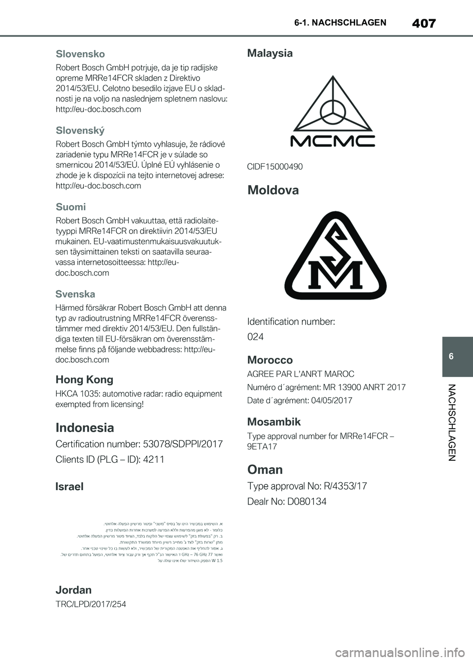 TOYOTA SUPRA 2021 Betriebsanleitungen (in German) 407
6 6-1. NACHSCHLAGEN
NACHSCHLAGEN
Supra Owners Manual_M (from Nov. 20 Prod.)
Supra_OM_German_OM99X79M_1_2011.book 407 ページ 2020年8月27日 木曜日 午後1時22 TOYOTA SUPRA 2021 Betriebsanleitungen (in German) 407
6 6-1. NACHSCHLAGEN
NACHSCHLAGEN
Supra Owners Manual_M (from Nov. 20 Prod.)
Supra_OM_German_OM99X79M_1_2011.book 407 ページ 2020年8月27日 木曜日 午後1時22