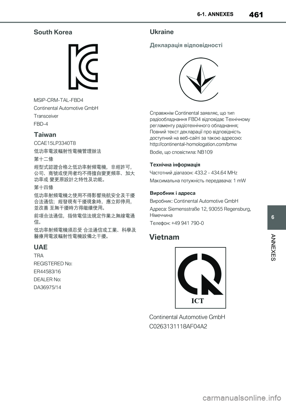 TOYOTA SUPRA 2021  Notices Demploi (in French) 461
6 6-1. ANNEXES
ANNEXES
Supra Owners Manual_K (from Nov. 20 Prod.)
Supra_OM_French_OM99X78K.book  461 ページ  ２０２０年８月２６日　水曜日　午前１１時５９分 