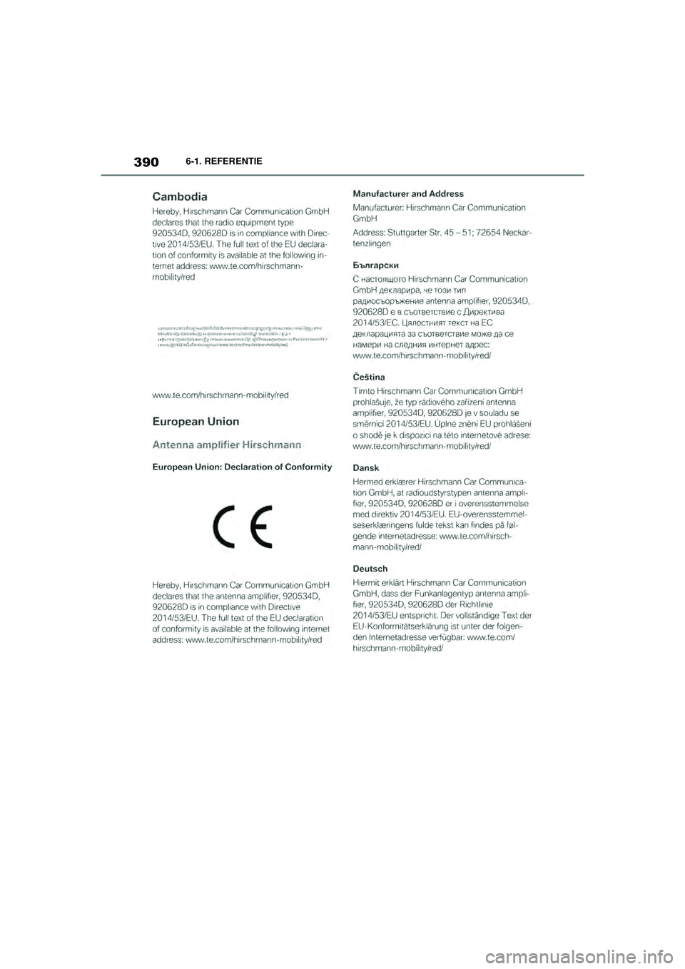 TOYOTA SUPRA 2021  Instructieboekje (in Dutch) 3906-1. REFERENTIE
Handleiding Supra_NL (vanaf productiedatum nov. 2020)
Supra_OM_General_OM99X84E_1_2011.book  Page 390  Thursday, October 8, 2020  9:53 AM 