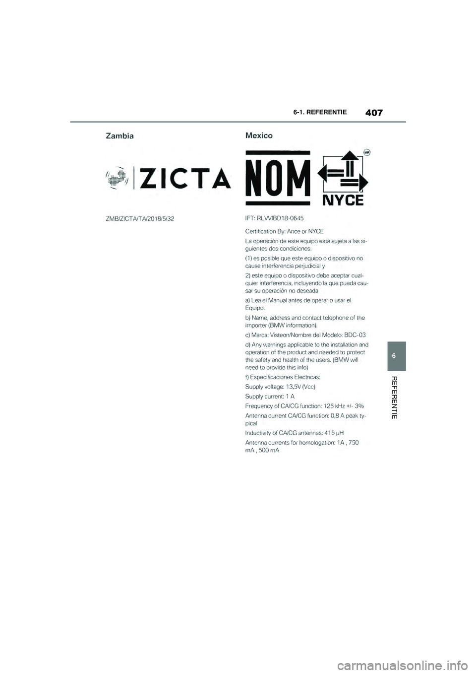 TOYOTA SUPRA 2021  Instructieboekje (in Dutch) 407
6
6-1. REFERENTIE
REFERENTIE
Handleiding Supra_NL (vanaf productiedatum nov. 2020)
Supra_OM_General_OM99X84E_1_2011.book  Page 407  Thursday, October 8, 2020  9:53 AM 