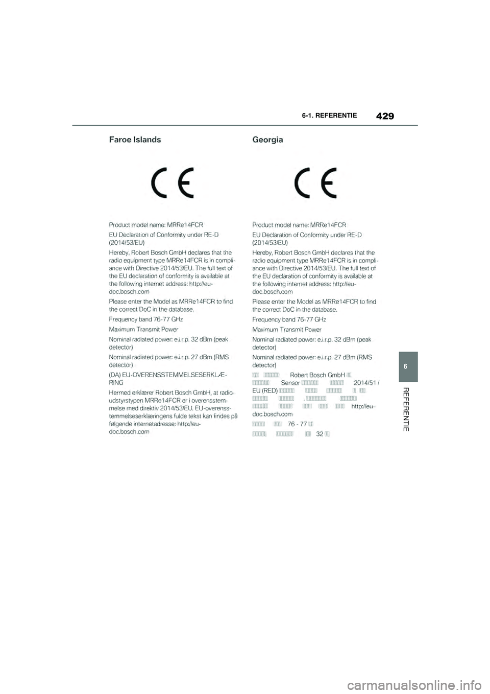 TOYOTA SUPRA 2021  Instructieboekje (in Dutch) 429
6
6-1. REFERENTIE
REFERENTIE
Handleiding Supra_NL (vanaf productiedatum nov. 2020)
Supra_OM_General_OM99X84E_1_2011.book  Page 429  Thursday, October 8, 2020  9:53 AM 