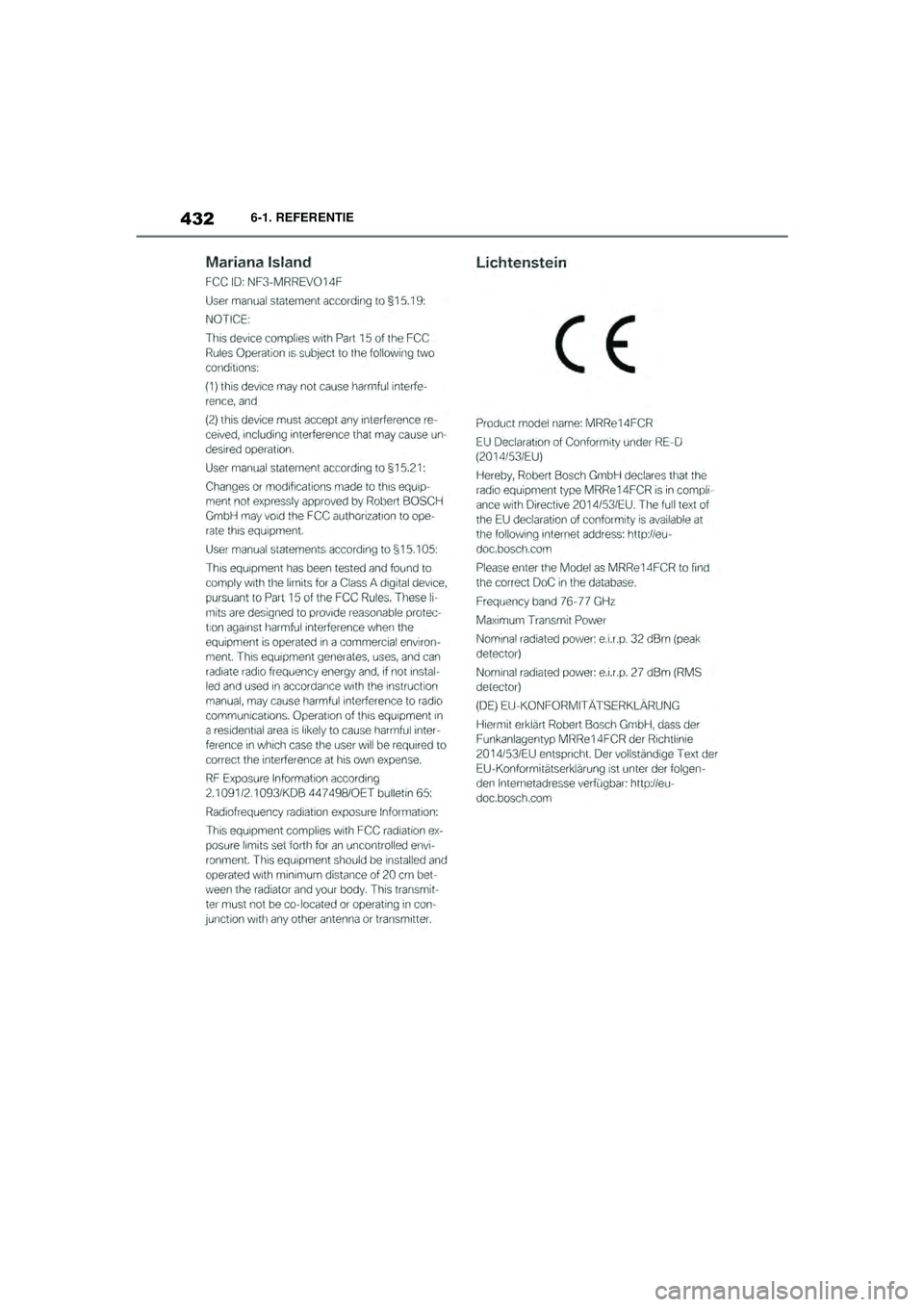 TOYOTA SUPRA 2021  Instructieboekje (in Dutch) 4326-1. REFERENTIE
Handleiding Supra_NL (vanaf productiedatum nov. 2020)
Supra_OM_General_OM99X84E_1_2011.book  Page 432  Thursday, October 8, 2020  9:53 AM 