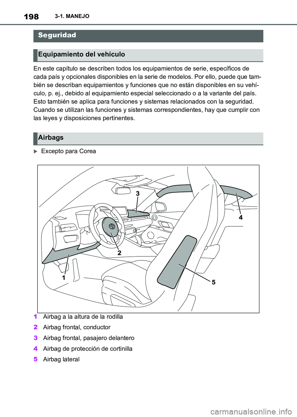 TOYOTA SUPRA 2021 Manuale de Empleo (in Spanish) 1983-1. MANEJO
Supra Owners Manual_S (from Nov. 20 Prod.)En este capítulo se describen todos los equipamientos de serie, específicos de
cada país y opcionales disponibles en la serie de modelos. TOYOTA SUPRA 2021 Manuale de Empleo (in Spanish) 1983-1. MANEJO
Supra Owners Manual_S (from Nov. 20 Prod.)En este capítulo se describen todos los equipamientos de serie, específicos de
cada país y opcionales disponibles en la serie de modelos.