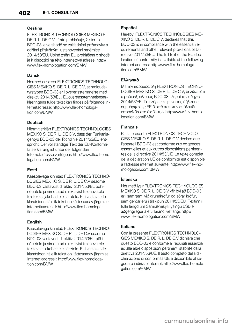 TOYOTA SUPRA 2021 Manuale de Empleo (in Spanish) 4026-1. CONSULTAR
Supra Owners Manual_S (from Nov. 20 Prod.)
Supra_OM_Spanish_OM99X80S.book 402 ページ 2020年8月26日 水曜日 午後1時31分 TOYOTA SUPRA 2021 Manuale de Empleo (in Spanish) 4026-1. CONSULTAR
Supra Owners Manual_S (from Nov. 20 Prod.)
Supra_OM_Spanish_OM99X80S.book 402 ページ 2020年8月26日 水曜日 午後1時31分