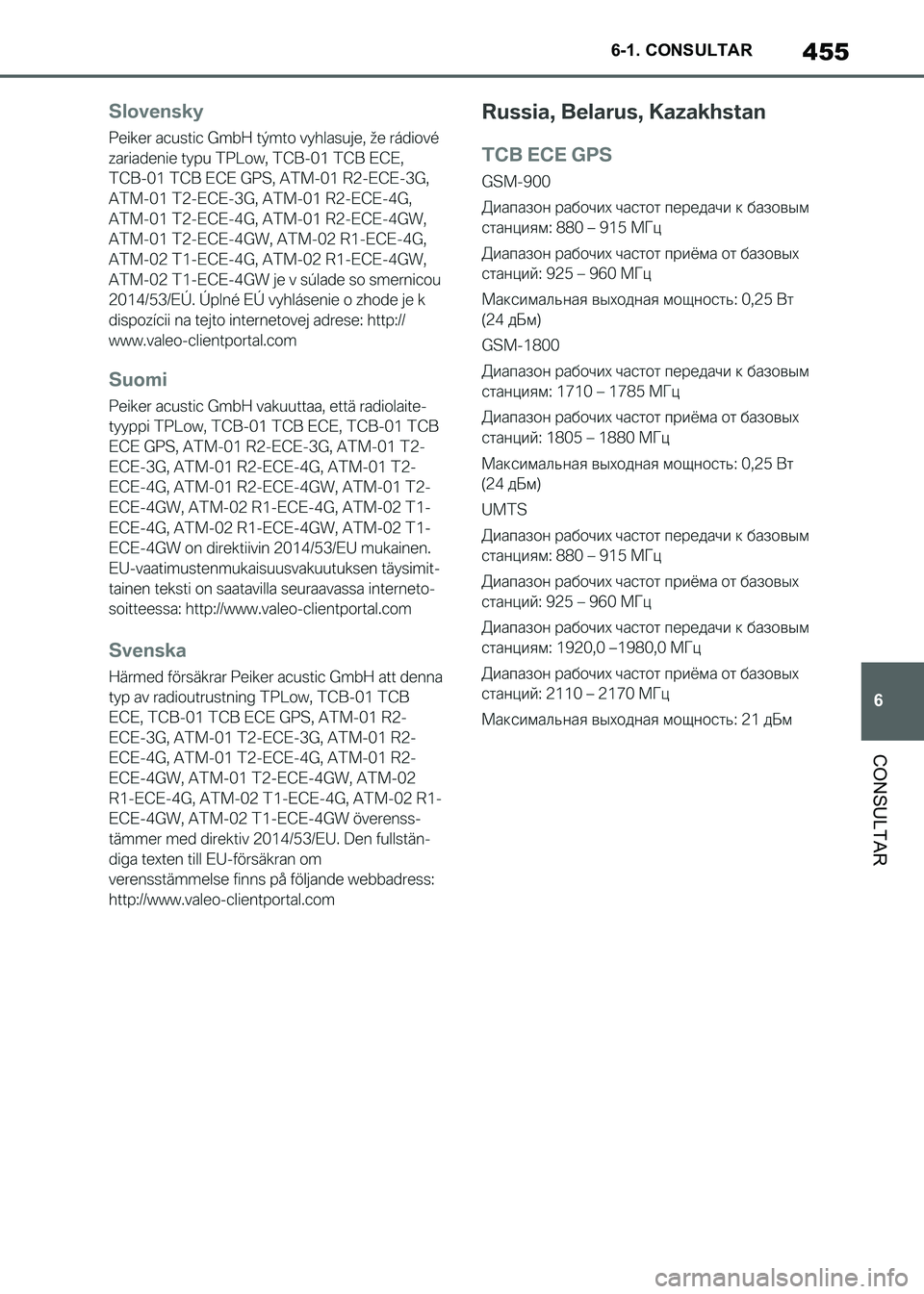 TOYOTA SUPRA 2021 Manuale de Empleo (in Spanish) 455
6 6-1. CONSULTAR
CONSULTAR
Supra Owners Manual_S (from Nov. 20 Prod.)
Supra_OM_Spanish_OM99X80S.book 455 ページ 2020年8月26日 水曜日 午後1時31分 TOYOTA SUPRA 2021 Manuale de Empleo (in Spanish) 455
6 6-1. CONSULTAR
CONSULTAR
Supra Owners Manual_S (from Nov. 20 Prod.)
Supra_OM_Spanish_OM99X80S.book 455 ページ 2020年8月26日 水曜日 午後1時31分
