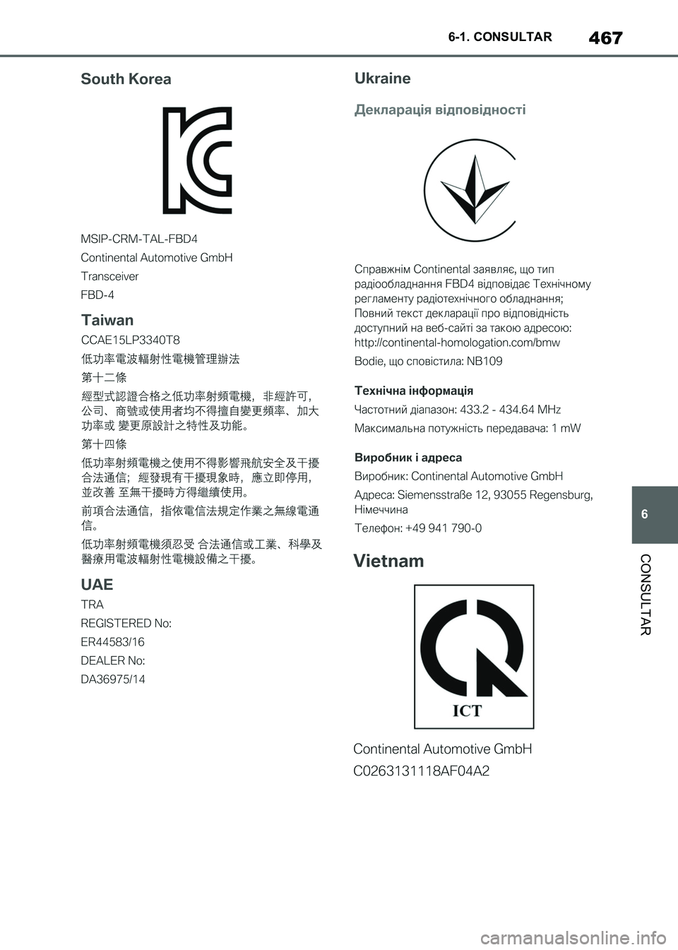 TOYOTA SUPRA 2021 Manuale de Empleo (in Spanish) 467
6 6-1. CONSULTAR
CONSULTAR
Supra Owners Manual_S (from Nov. 20 Prod.)
Supra_OM_Spanish_OM99X80S.book 467 ページ 2020年8月26日 水曜日 午後1時31分 TOYOTA SUPRA 2021 Manuale de Empleo (in Spanish) 467
6 6-1. CONSULTAR
CONSULTAR
Supra Owners Manual_S (from Nov. 20 Prod.)
Supra_OM_Spanish_OM99X80S.book 467 ページ 2020年8月26日 水曜日 午後1時31分