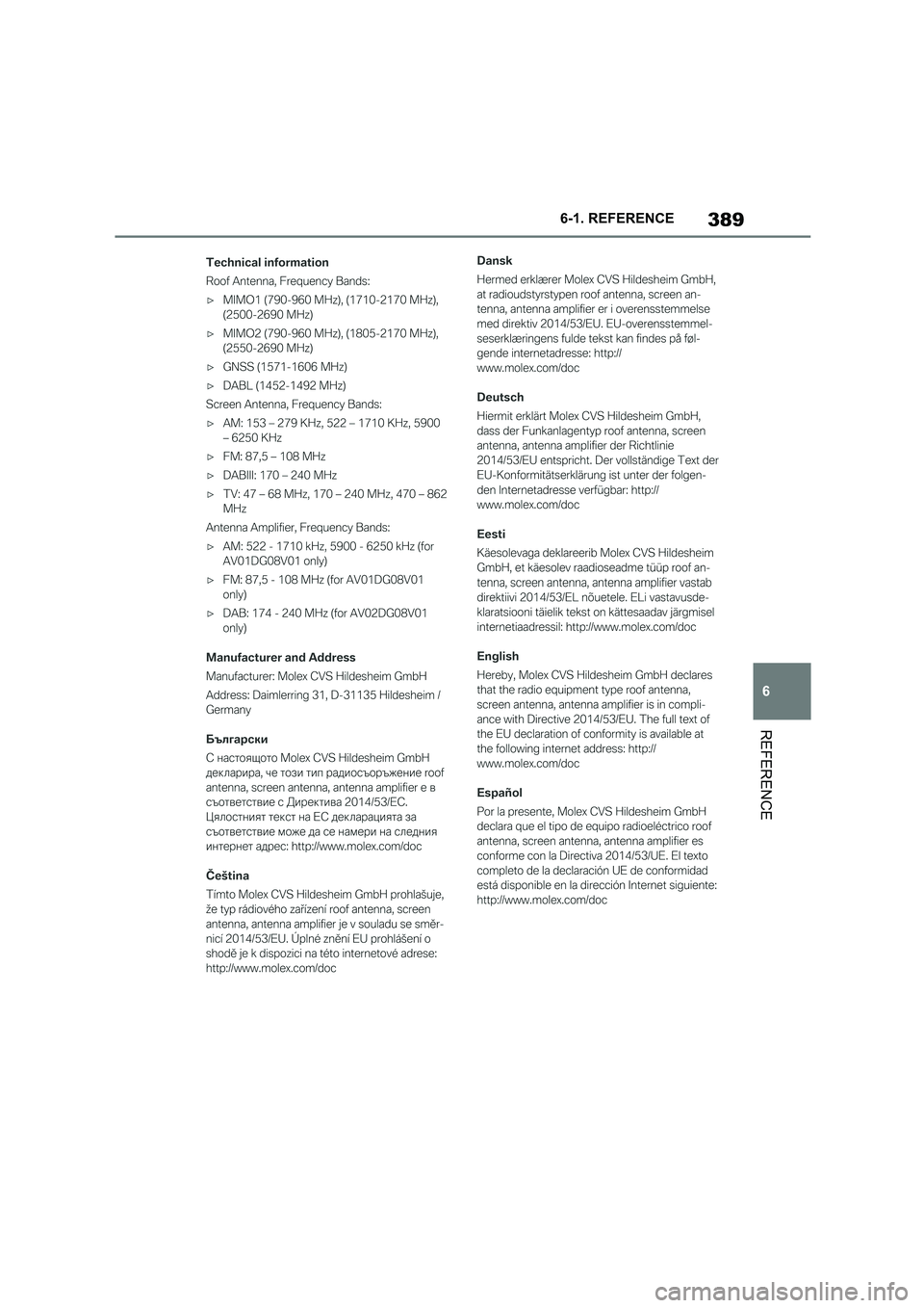 TOYOTA SUPRA 2022 Owners Manual 389
6
6-1. REFERENCE
REFERENCE TOYOTA SUPRA 2022 Owners Manual 389
6
6-1. REFERENCE
REFERENCE