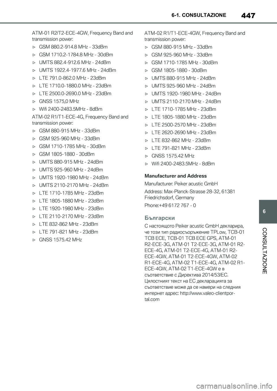 TOYOTA SUPRA 2022 Manuale duso (in Italian) 447
6 6-1. CONSULTAZIONE
CONSULTAZIONE
Supra_OM_Italian_OM9A063L_1_2111.book 447 ページ 2021年8月27日 金曜日 午後6時55分 TOYOTA SUPRA 2022 Manuale duso (in Italian) 447
6 6-1. CONSULTAZIONE
CONSULTAZIONE
Supra_OM_Italian_OM9A063L_1_2111.book 447 ページ 2021年8月27日 金曜日 午後6時55分