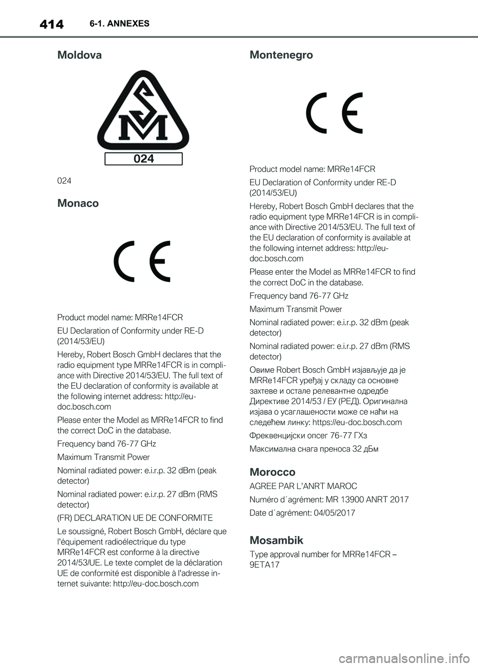 TOYOTA SUPRA 2022 Notices Demploi (in French) 4146-1. ANNEXES
Supra_OM_French_OM9A060K_1_2111.book 414 ページ 2021年8月26日 木曜日 午前10時28分 TOYOTA SUPRA 2022 Notices Demploi (in French) 4146-1. ANNEXES
Supra_OM_French_OM9A060K_1_2111.book 414 ページ 2021年8月26日 木曜日 午前10時28分