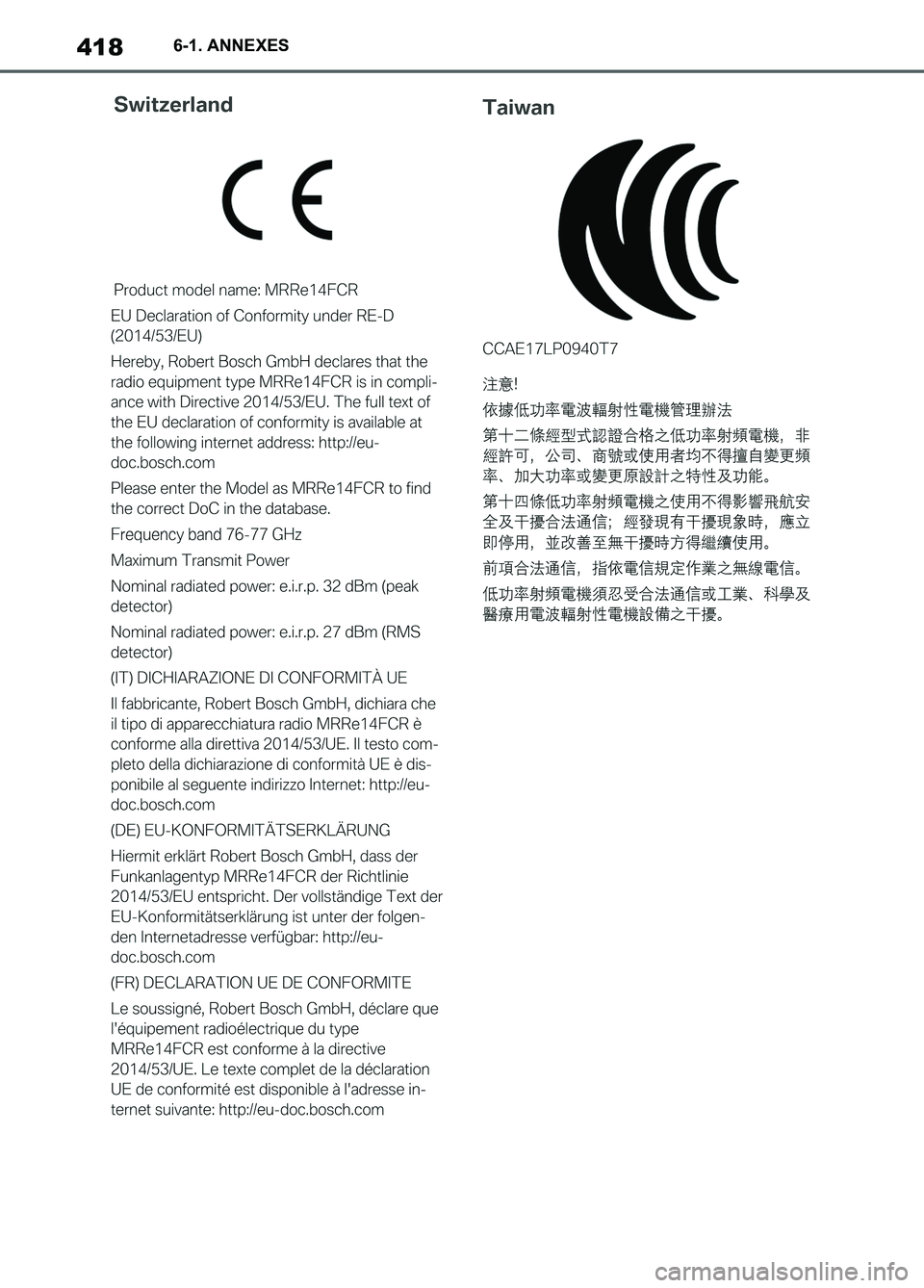 TOYOTA SUPRA 2022 Notices Demploi (in French) 4186-1. ANNEXES
Supra_OM_French_OM9A060K_1_2111.book 418 ページ 2021年8月26日 木曜日 午前10時28分 TOYOTA SUPRA 2022 Notices Demploi (in French) 4186-1. ANNEXES
Supra_OM_French_OM9A060K_1_2111.book 418 ページ 2021年8月26日 木曜日 午前10時28分