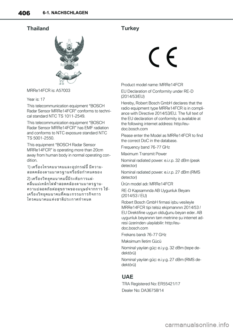 TOYOTA SUPRA 2022  Betriebsanleitungen (in German) 4066-1. NACHSCHLAGEN
Supra_OM_German_OM9A061M_1_2111.book  406 ページ  ２０２１年８月２７日　金曜日　午後８時５７分 