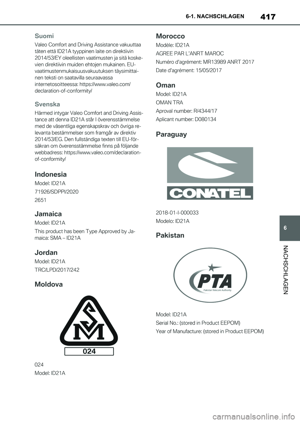 TOYOTA SUPRA 2022 Betriebsanleitungen (in German) 417
6 6-1. NACHSCHLAGEN
NACHSCHLAGEN
Supra_OM_German_OM9A061M_1_2111.book 417 ページ 2021年8月27日 金曜日 午後8時57分 TOYOTA SUPRA 2022 Betriebsanleitungen (in German) 417
6 6-1. NACHSCHLAGEN
NACHSCHLAGEN
Supra_OM_German_OM9A061M_1_2111.book 417 ページ 2021年8月27日 金曜日 午後8時57分