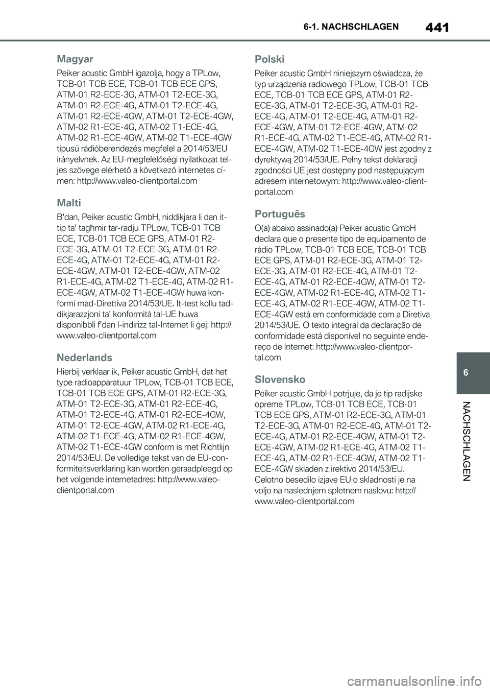 TOYOTA SUPRA 2022  Betriebsanleitungen (in German) 441
6 6-1. NACHSCHLAGEN
NACHSCHLAGEN
Supra_OM_German_OM9A061M_1_2111.book  441 ページ  ２０２１年８月２７日　金曜日　午後８時５７分 