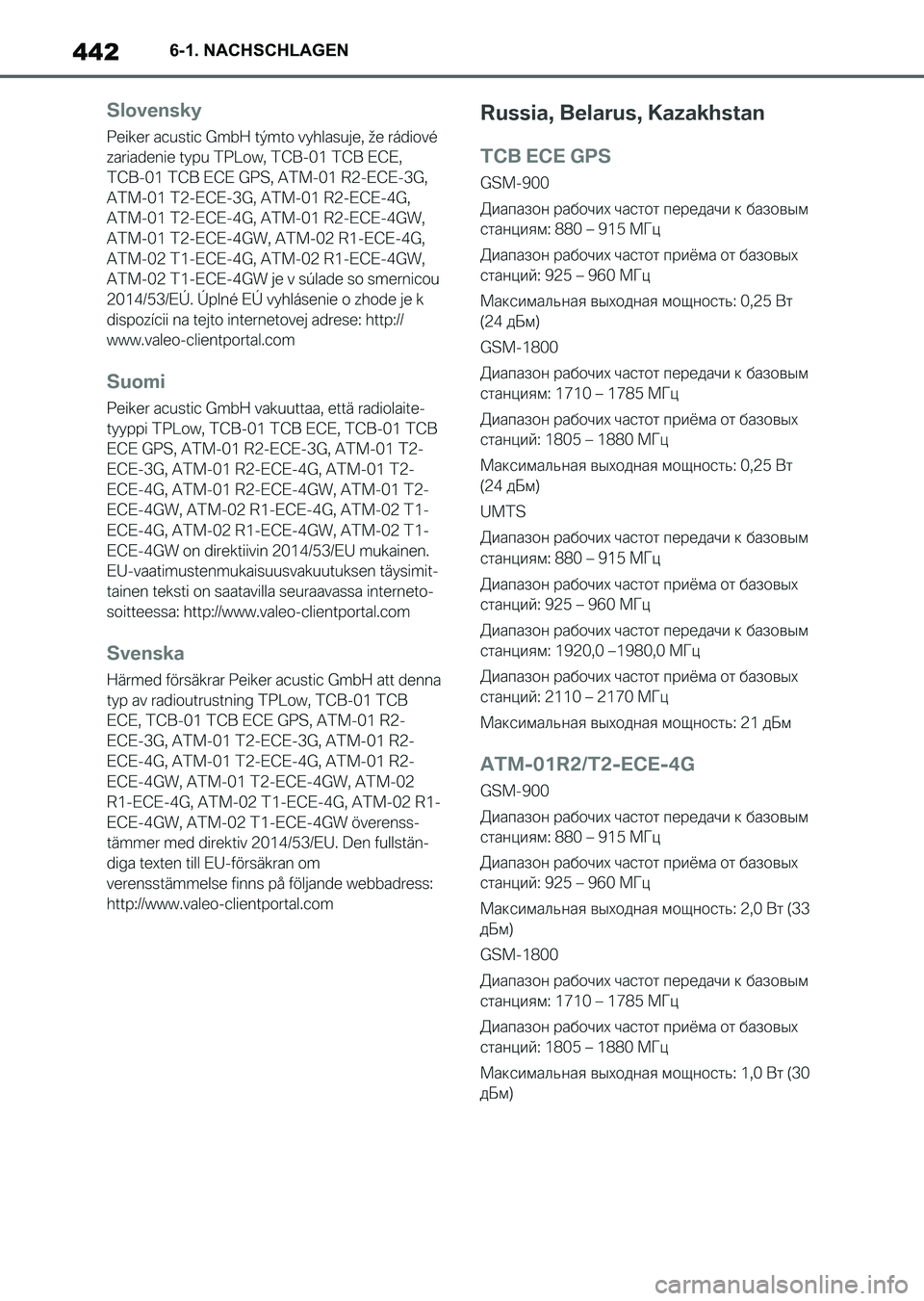 TOYOTA SUPRA 2022  Betriebsanleitungen (in German) 4426-1. NACHSCHLAGEN
Supra_OM_German_OM9A061M_1_2111.book  442 ページ  ２０２１年８月２７日　金曜日　午後８時５７分 