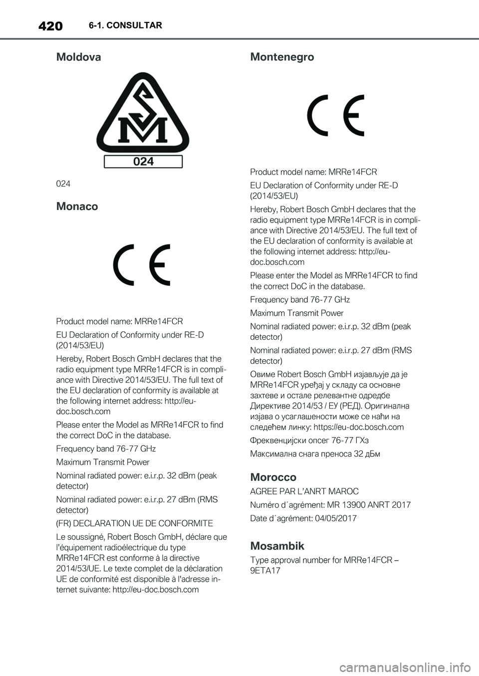TOYOTA SUPRA 2022 Manuale de Empleo (in Spanish) 4206-1. CONSULTAR
Supra_OM_Spanish_OM9A062S_1_2111.book 420 ページ 2021年8月26日 木曜日 午前11時2分 TOYOTA SUPRA 2022 Manuale de Empleo (in Spanish) 4206-1. CONSULTAR
Supra_OM_Spanish_OM9A062S_1_2111.book 420 ページ 2021年8月26日 木曜日 午前11時2分