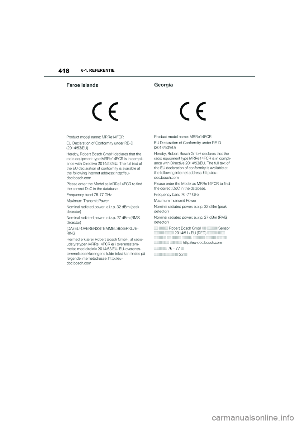 TOYOTA SUPRA 2022  Instructieboekje (in Dutch) 4186-1. REFERENTIE
Supra_OM_General_OM9A066E_1_2111.book  Page 418  Friday, September 24, 2021  10:31 AM 
