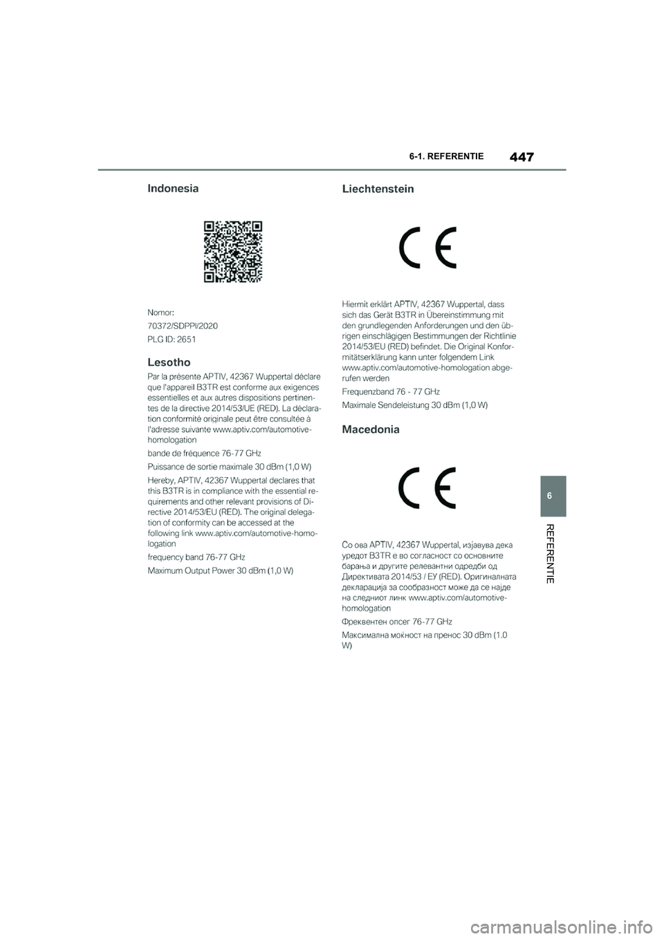 TOYOTA SUPRA 2022  Instructieboekje (in Dutch) 447
6
6-1. REFERENTIE
REFERENTIE
Supra_OM_General_OM9A066E_1_2111.book  Page 
447  Friday, September 24, 2021  10:31 AM 