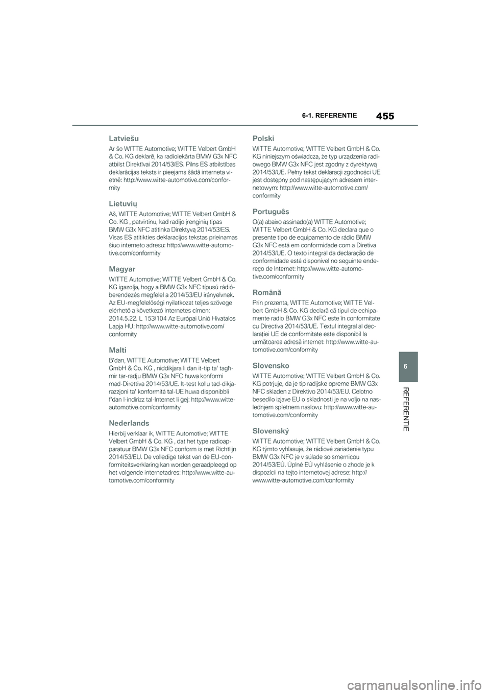 TOYOTA SUPRA 2022  Instructieboekje (in Dutch) 455
6
6-1. REFERENTIE
REFERENTIE
Supra_OM_General_OM9A066E_1_2111.book  Page 
455  Friday, September 24, 2021  10:31 AM 