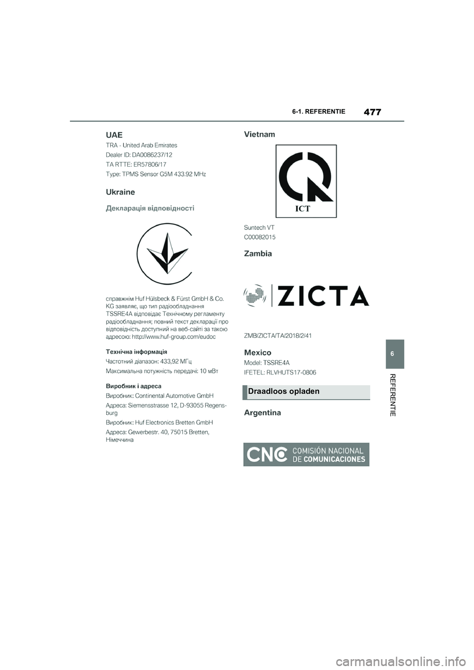 TOYOTA SUPRA 2022  Instructieboekje (in Dutch) 477
6
6-1. REFERENTIE
REFERENTIE
Draadloos opladen
Supra_OM_General_OM9A066E_1_2111.book  Page 
477  Friday, September 24, 2021  10:31 AM 