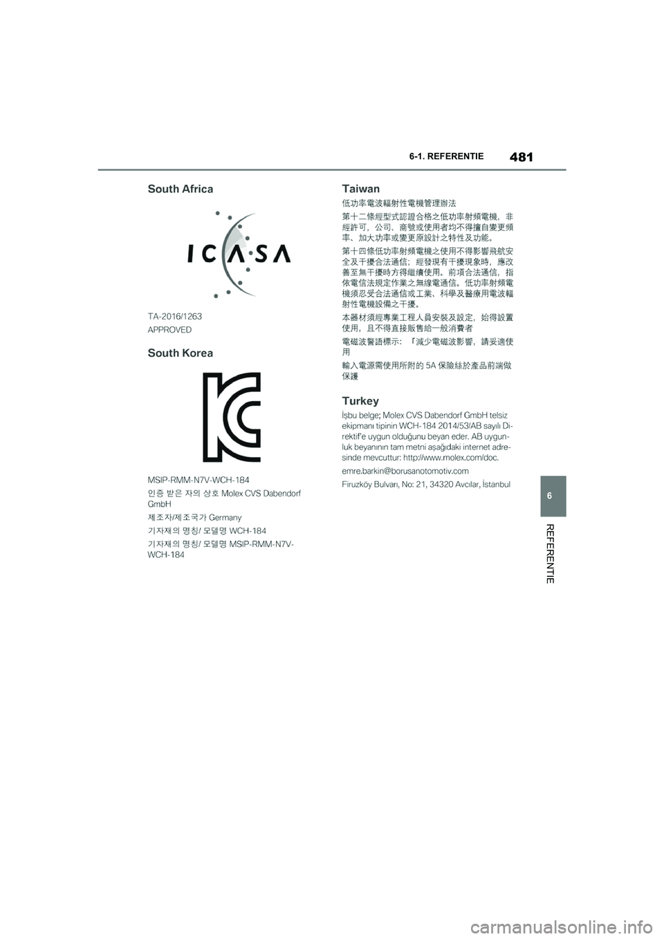 TOYOTA SUPRA 2022 Instructieboekje (in Dutch) 481
6
6-1. REFERENTIE
REFERENTIE
Supra_OM_General_OM9A066E_1_2111.book Page
481 Friday, September 24, 2021 10:31 AM TOYOTA SUPRA 2022 Instructieboekje (in Dutch) 481
6
6-1. REFERENTIE
REFERENTIE
Supra_OM_General_OM9A066E_1_2111.book Page
481 Friday, September 24, 2021 10:31 AM