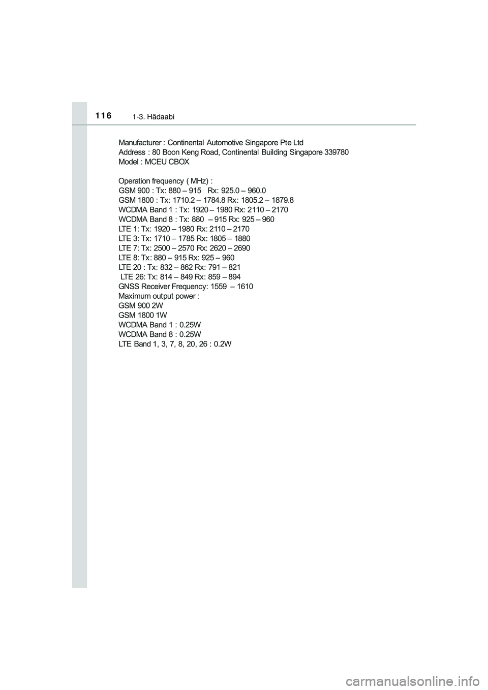TOYOTA C-HR 2022  Kasutusjuhend (in Estonian) 1161-3. Hädaabi
C-HR_HV_OM_Europe_OM10720EE
C-HR_HV_OM_Europe_OM10720EE.book  Page 116  Thursday, March 3, 2022  7:55 AM 