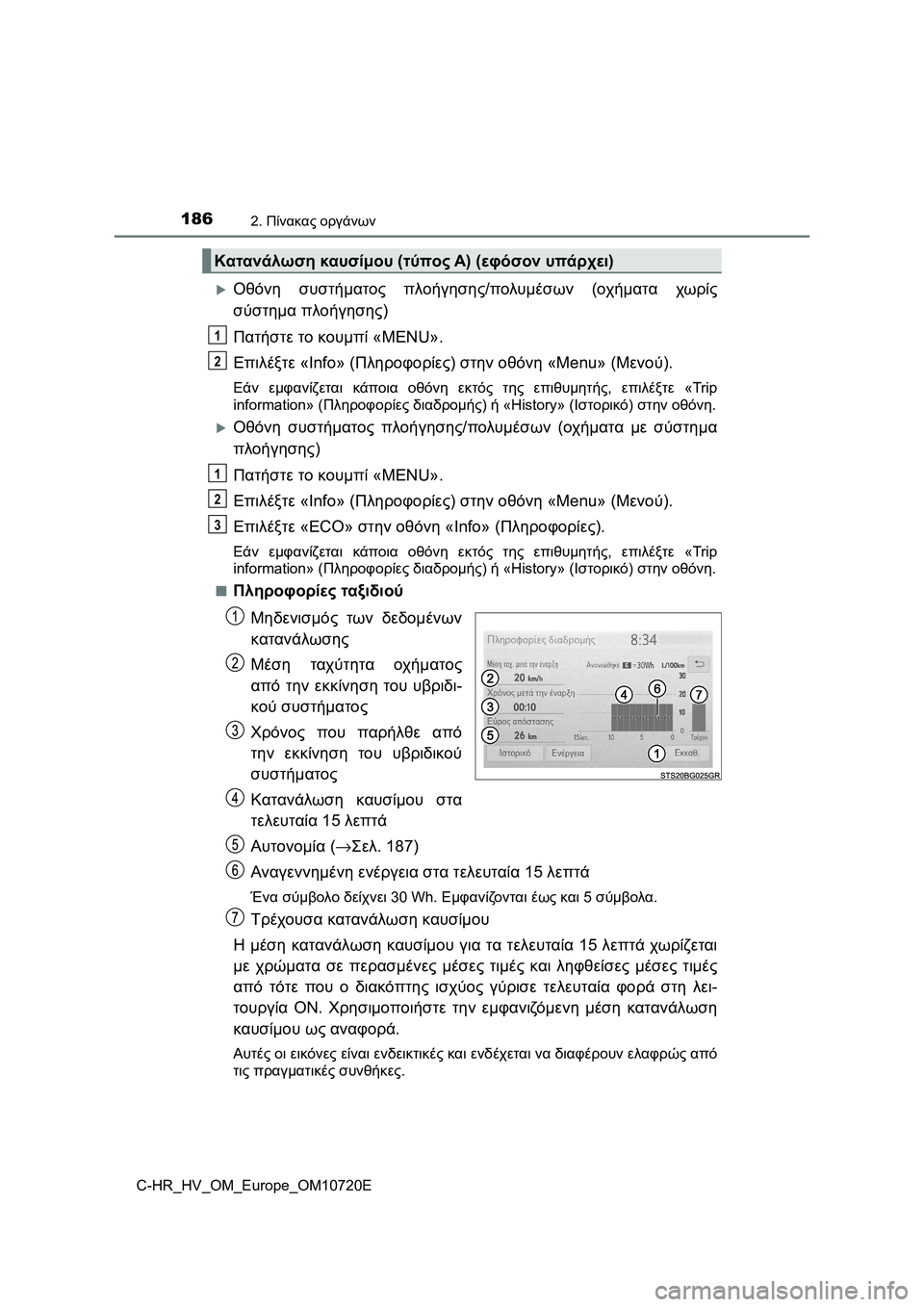 TOYOTA C-HR 2022 ΟΔΗΓΌΣ ΧΡΉΣΗΣ (in Greek) 1862. Πίνακας οργάνων
C-HR_HV_OM_Europe_OM10720E
Οθόνη συστήματος πλοήγησης/πολυμέσων (οχήματα χωρίς
σύστημα πλοήγησης)
Π TOYOTA C-HR 2022 ΟΔΗΓΌΣ ΧΡΉΣΗΣ (in Greek) 1862. Πίνακας οργάνων
C-HR_HV_OM_Europe_OM10720E
Οθόνη συστήματος πλοήγησης/πολυμέσων (οχήματα χωρίς
σύστημα πλοήγησης)
Π