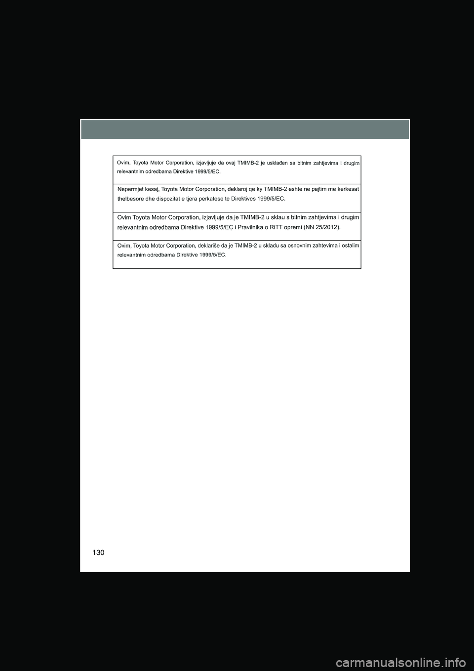 TOYOTA VERSO 2015  Manual de utilização (in Portuguese) 130     
