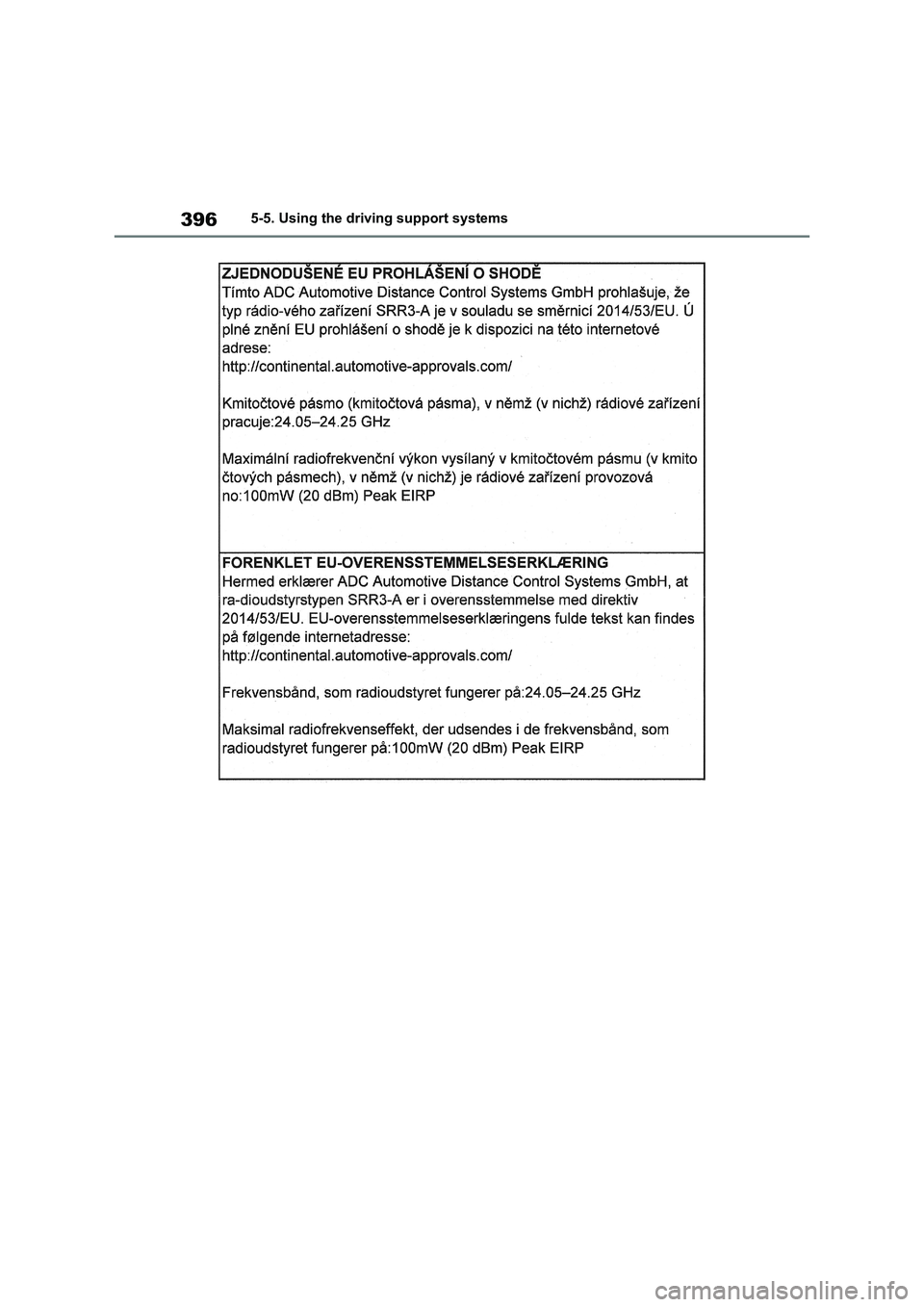TOYOTA VERSO S 2011  Owners Manual 3965-5. Using the driving support systems 