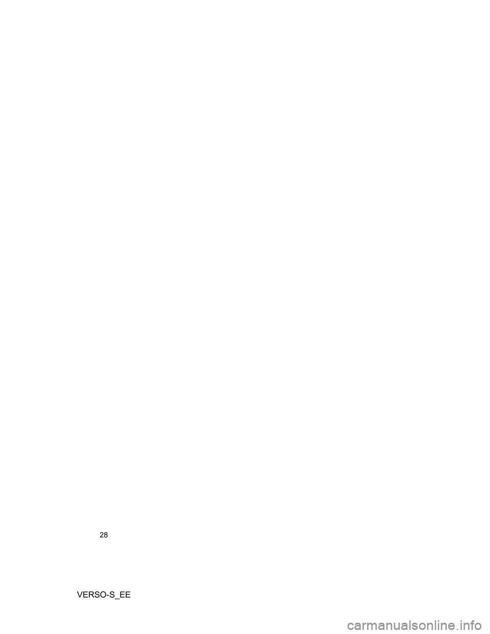 TOYOTA VERSO S 2014 Owners Manual VERSO-S_EE
28 