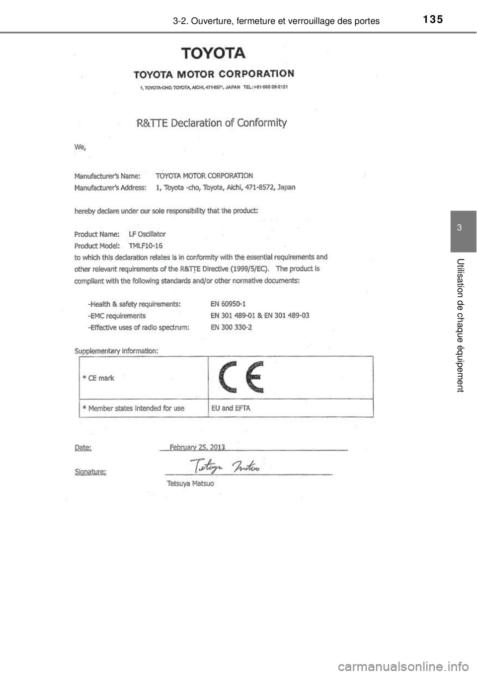 TOYOTA YARIS 2015 Notices Demploi (in French) 1353-2. Ouverture, fermeture et verrouillage des portes
3
Utilisation de chaque équipement TOYOTA YARIS 2015 Notices Demploi (in French) 1353-2. Ouverture, fermeture et verrouillage des portes
3
Utilisation de chaque équipement