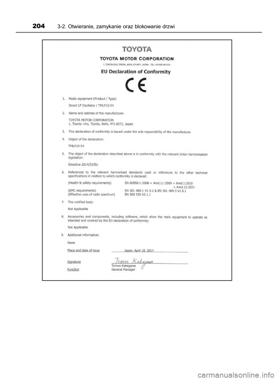 TOYOTA YARIS 2019 Instrukcja obsługi (in Polish) 2043-2. Otwieranie, zamykanie oraz blokowanie drzwi
38 YARIS HV OM52K29E 9/24/18 10:12 AM Page 204 (Black plate) TOYOTA YARIS 2019 Instrukcja obsługi (in Polish) 2043-2. Otwieranie, zamykanie oraz blokowanie drzwi
38 YARIS HV OM52K29E 9/24/18 10:12 AM Page 204 (Black plate)