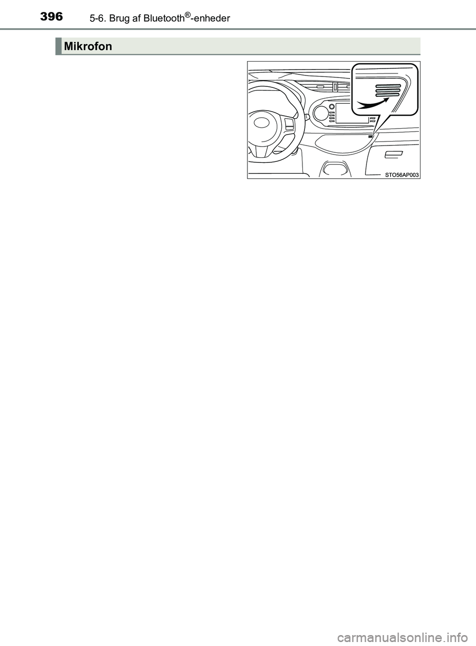 TOYOTA YARIS 2020 Brugsanvisning (in Danish) 3965-6. Brug af Bluetooth®-enheder
YARIS_F_OM_Europe_OM52K19DK
Mikrofon
OM52K19DK.book Page 396 Tuesday, June 11, 2019 8:38 AM TOYOTA YARIS 2020 Brugsanvisning (in Danish) 3965-6. Brug af Bluetooth®-enheder
YARIS_F_OM_Europe_OM52K19DK
Mikrofon
OM52K19DK.book Page 396 Tuesday, June 11, 2019 8:38 AM