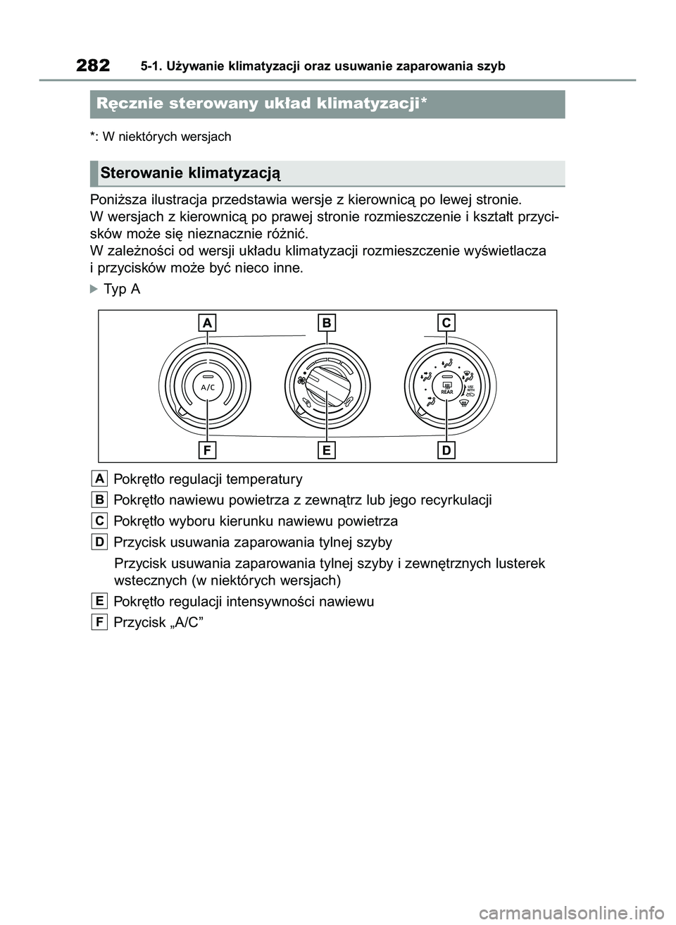 TOYOTA YARIS 2022 Instrukcja obsługi (in Polish) *: W niektórych wersjach
Poni˝sza ilustracja przedstawia wersje z kierownicà po lewej stronie.
W wersjach z kierownicà po prawej stronie rozmieszczenie i kszta∏t przyci-
sków mo˝e si´ nieznac TOYOTA YARIS 2022 Instrukcja obsługi (in Polish) *: W niektórych wersjach
Poni˝sza ilustracja przedstawia wersje z kierownicà po lewej stronie.
W wersjach z kierownicà po prawej stronie rozmieszczenie i kszta∏t przyci-
sków mo˝e si´ nieznac