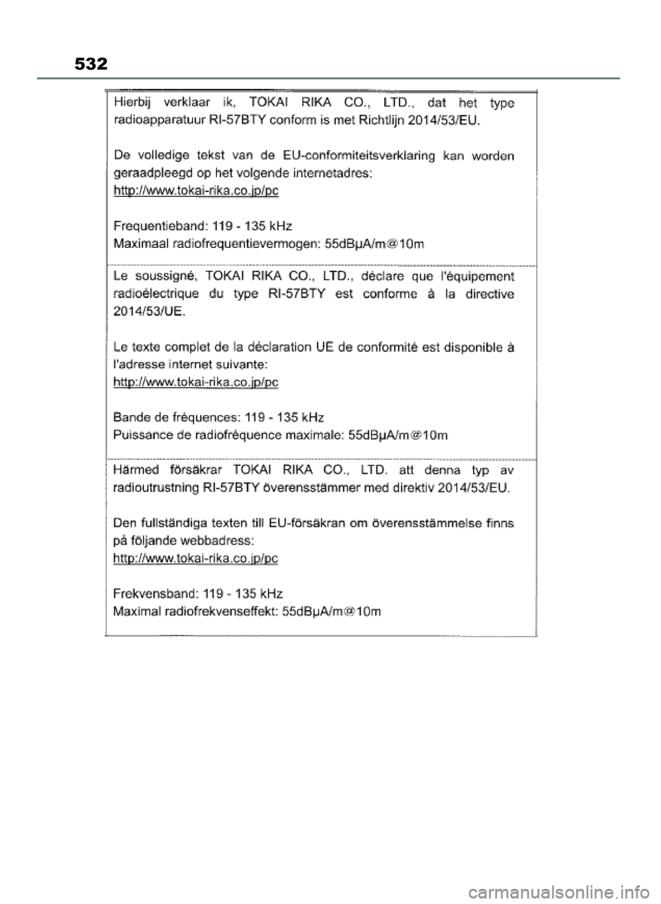 TOYOTA YARIS CROSS 2021  Instrukcja obsługi (in Polish) 532
19 YARIS Cross HV OM52K60E  15/6/21  14:21  Page 532 