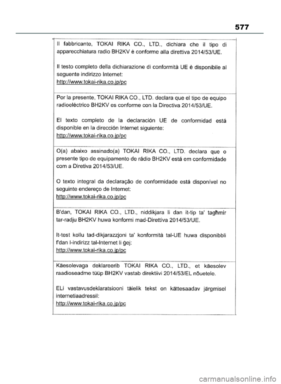 TOYOTA YARIS CROSS 2021 Instrukcja obsługi (in Polish) 577
19 YARIS Cross HV OM52K60E 15/6/21 14:21 Page 577 TOYOTA YARIS CROSS 2021 Instrukcja obsługi (in Polish) 577
19 YARIS Cross HV OM52K60E 15/6/21 14:21 Page 577