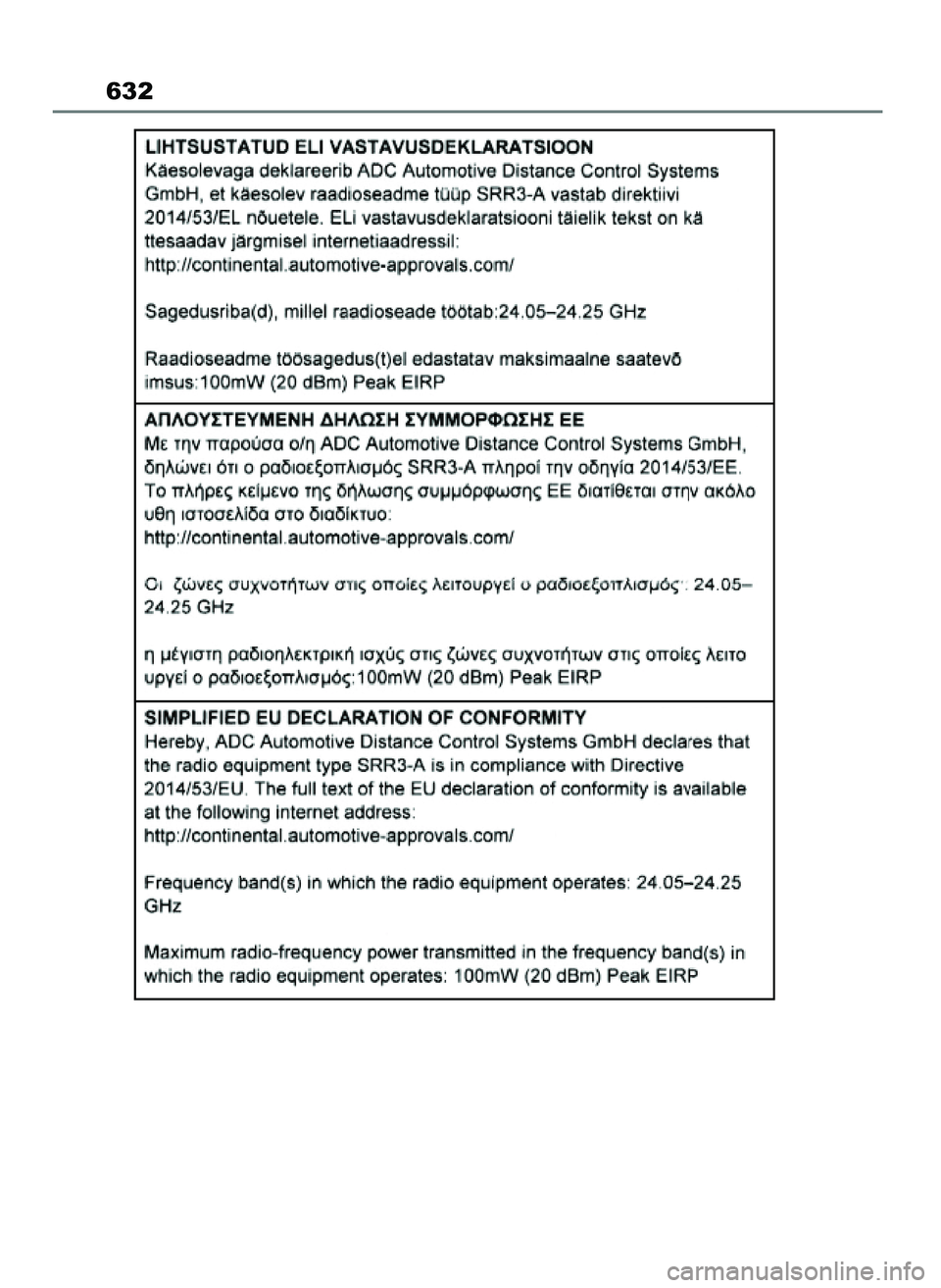 TOYOTA YARIS CROSS 2021 Instrukcja obsługi (in Polish) 632
19 YARIS Cross HV OM52K60E 15/6/21 14:22 Page 632 TOYOTA YARIS CROSS 2021 Instrukcja obsługi (in Polish) 632
19 YARIS Cross HV OM52K60E 15/6/21 14:22 Page 632