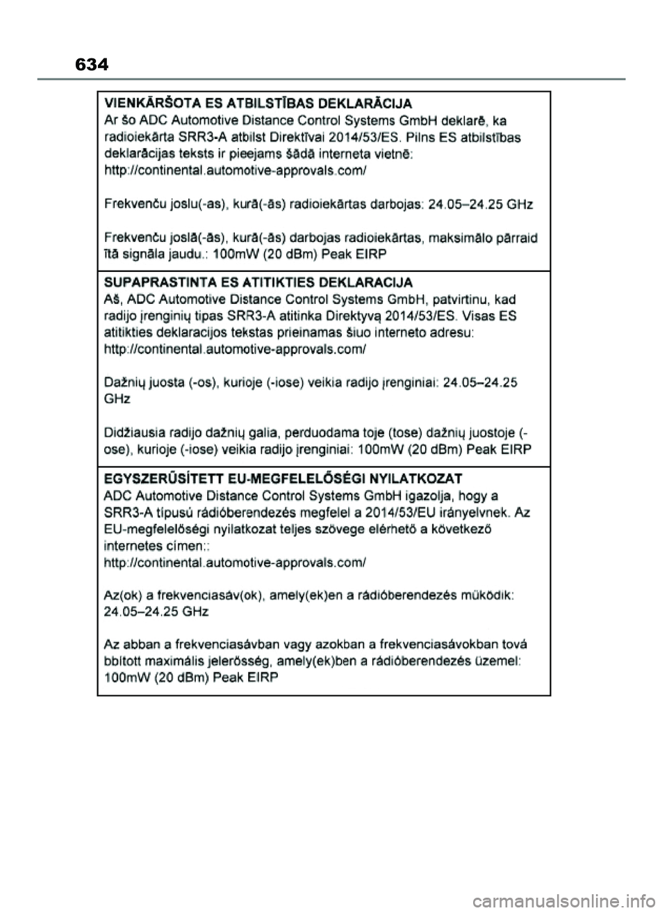 TOYOTA YARIS CROSS 2021 Instrukcja obsługi (in Polish) 634
19 YARIS Cross HV OM52K60E 15/6/21 14:22 Page 634 TOYOTA YARIS CROSS 2021 Instrukcja obsługi (in Polish) 634
19 YARIS Cross HV OM52K60E 15/6/21 14:22 Page 634