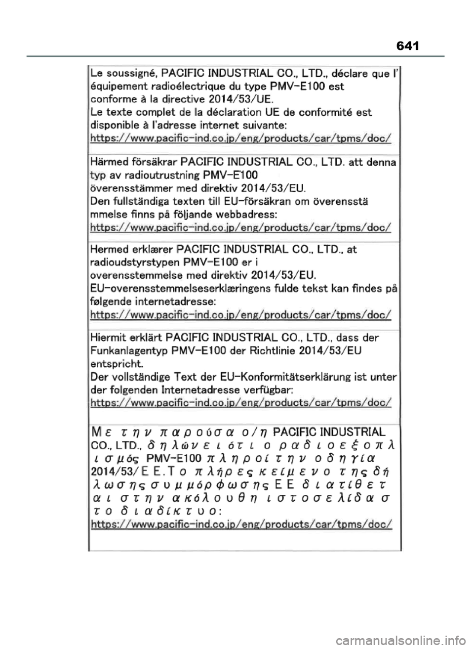 TOYOTA YARIS CROSS 2021  Instrukcja obsługi (in Polish) 641
19 YARIS Cross HV OM52K60E  15/6/21  14:22  Page 641 