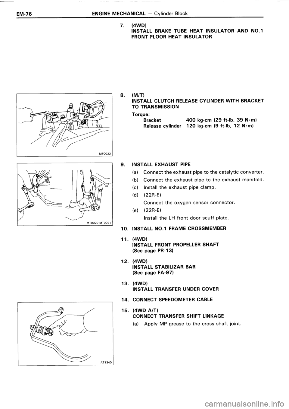 TOYOTA 4RUNNER 1986 Service Repair Manual TOYOTA 4RUNNER 1986 Service Repair Manual