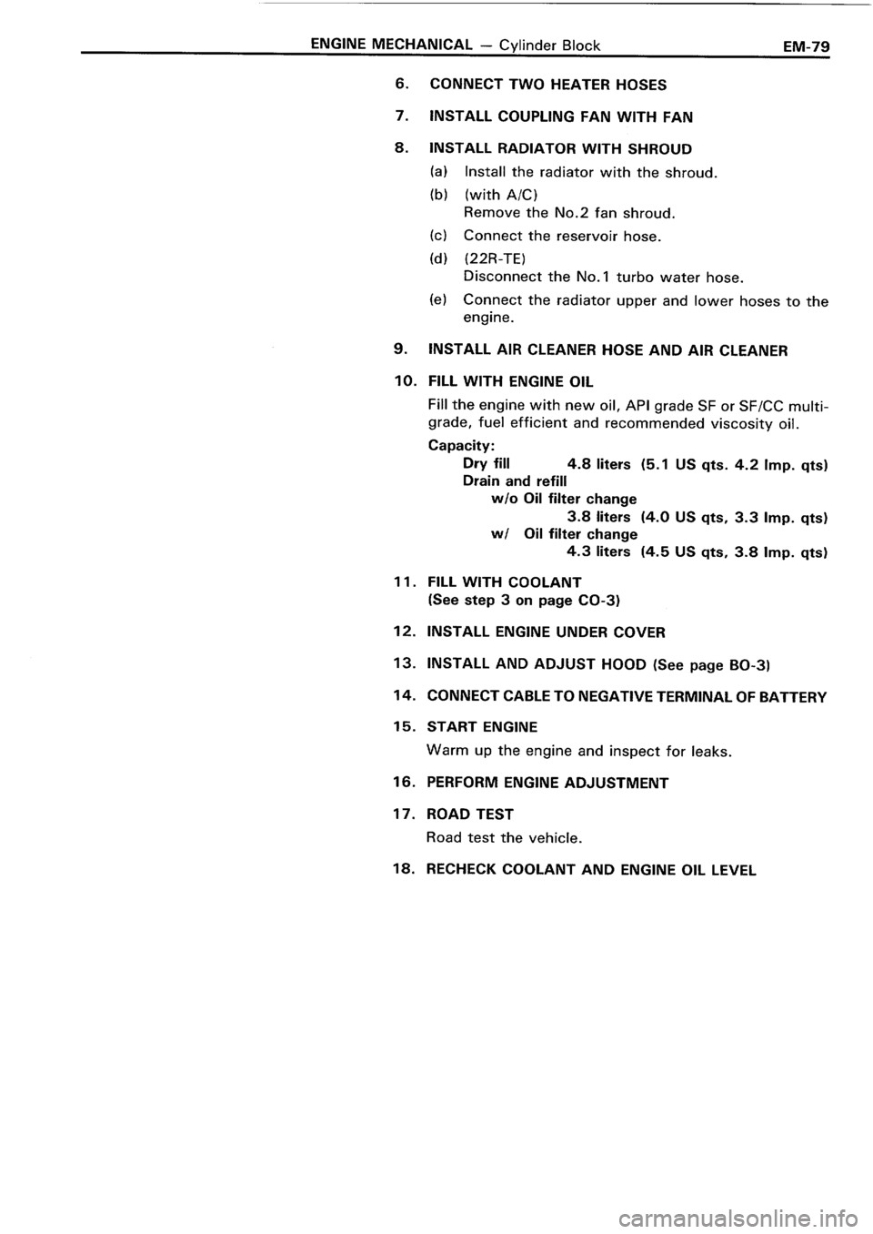 TOYOTA 4RUNNER 1986 Service Repair Manual TOYOTA 4RUNNER 1986 Service Repair Manual