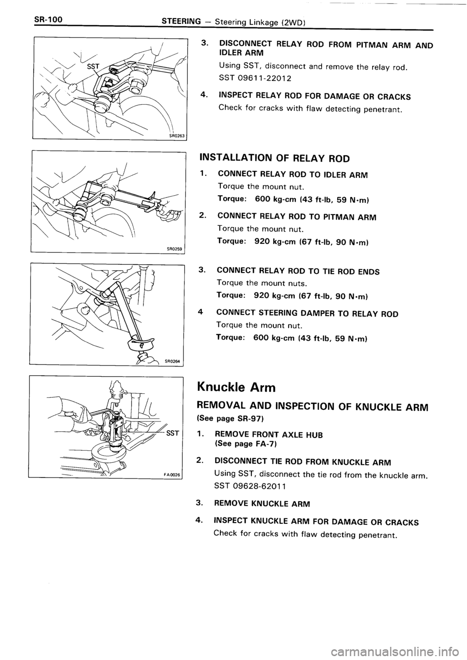 TOYOTA 4RUNNER 1986 Service Repair Manual TOYOTA 4RUNNER 1986 Service Repair Manual